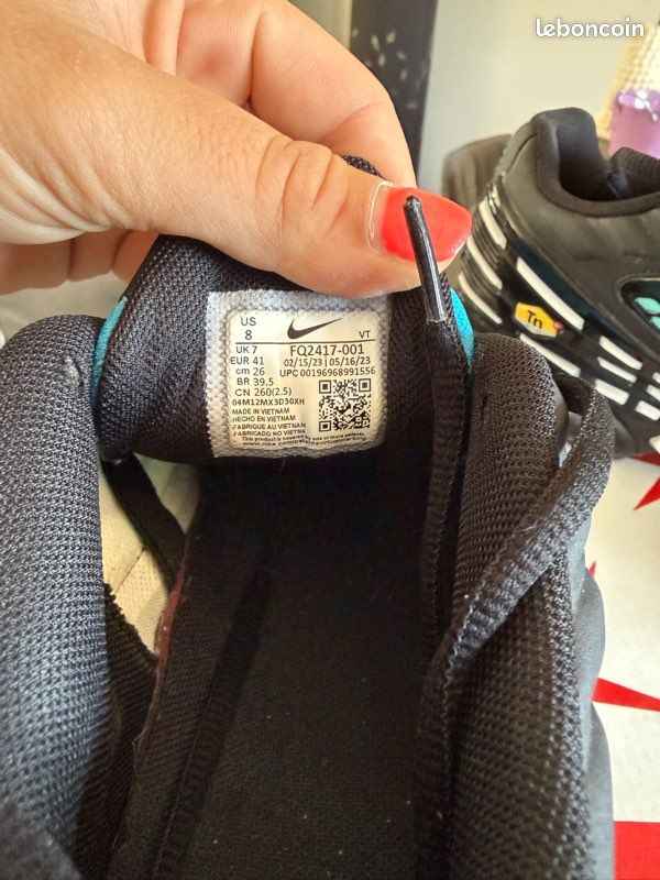 Nike TN Air Max Plus bleu/noir – T41 – Très bon état (image 4)