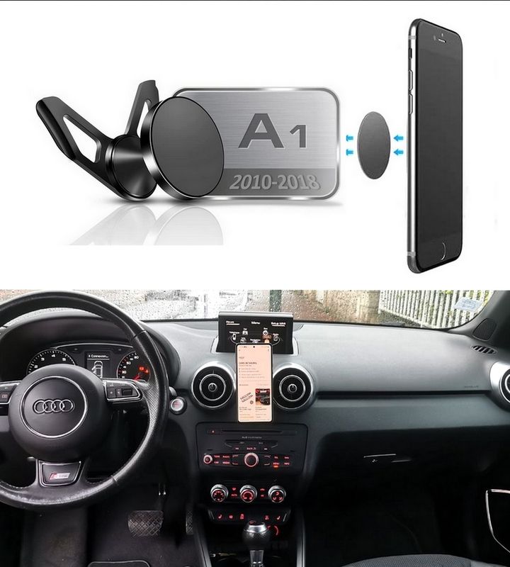 Support téléphone Audi A1 accessoire Audi Sline carplay A1 pièce support  GPS magnétique - Équipement auto
