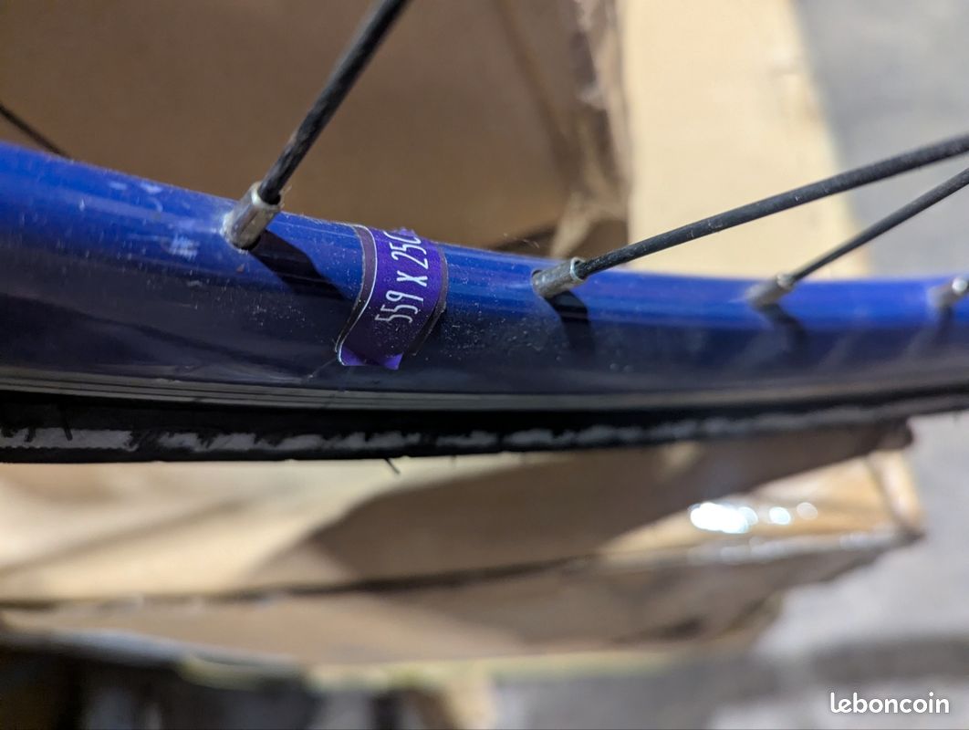 Jante Alu avec pneus increvable avant ou arrière tbe taille 25