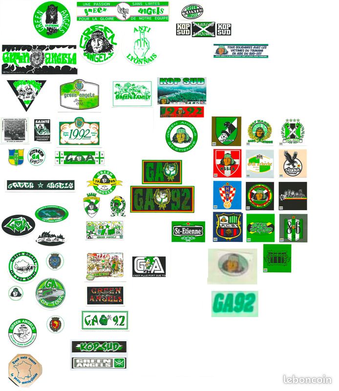 Écharpe Satin Football Green Angels Saint-Étienne - Accessoire Supporter - Occasion