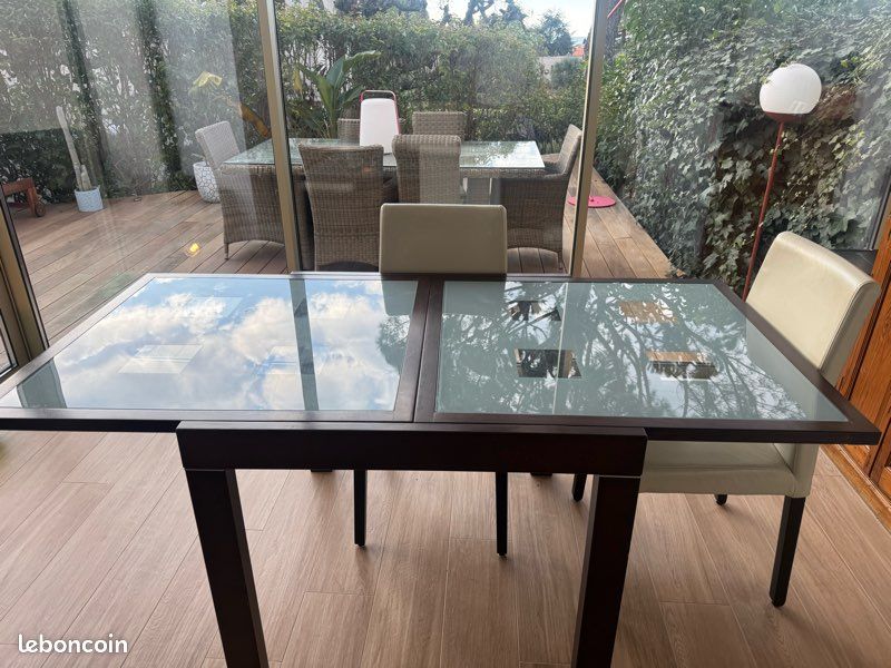 Vente table bois exentisible (image 1)