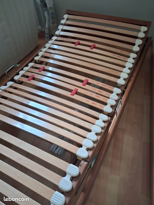 Lit électrique 90×190 avec matelas (image 3)
