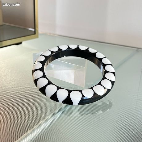 Bracelet Vintage En Bakélite/résine - Style Années 1970 - Occasion