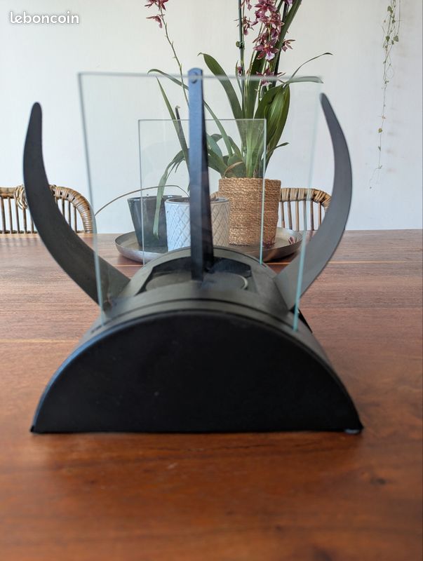 Cheminée de table au Bioéthanol – Design Verre et Noir (image 2)