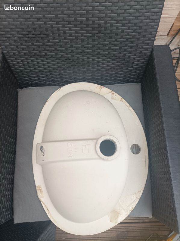 Vasque porcelaine blanc (image 4)