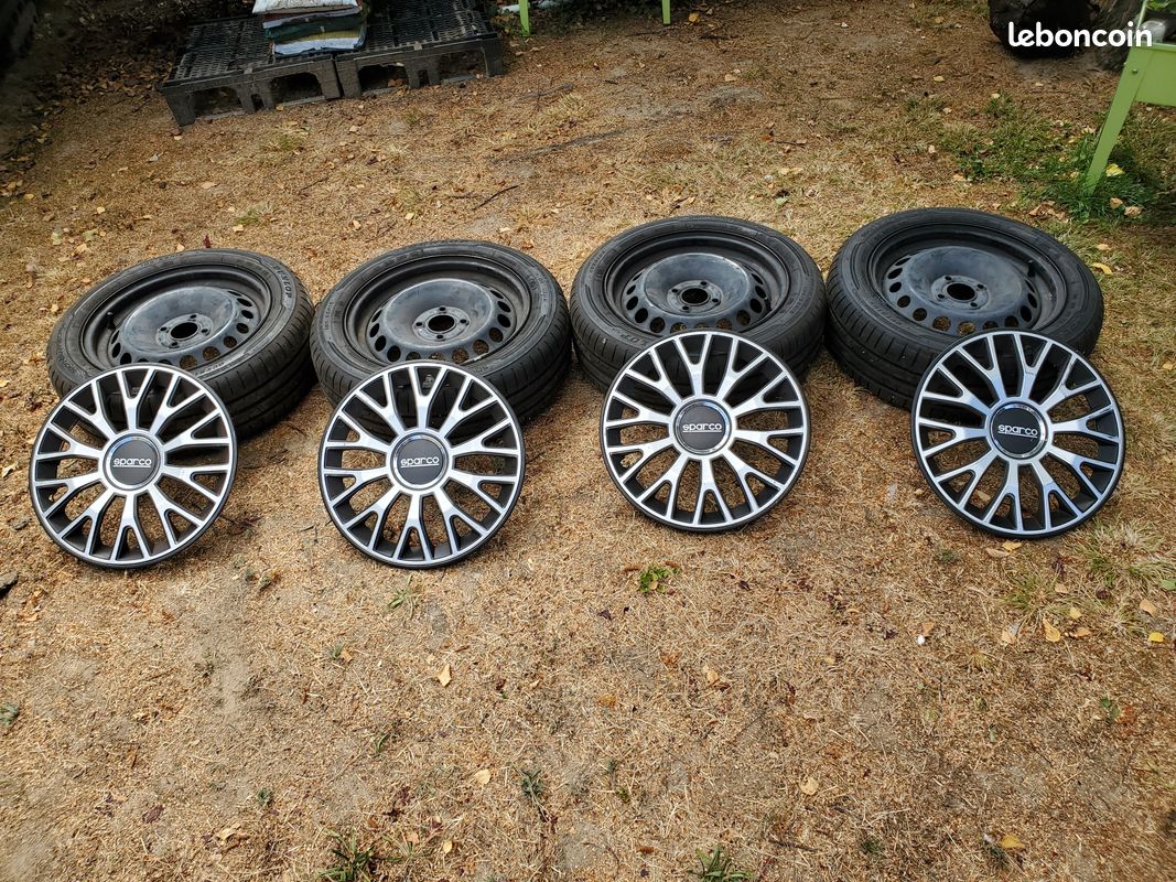 4 JANTES TOLES 15" AVEC PNEUS- Renault-Dacia-Nissan (image 1)