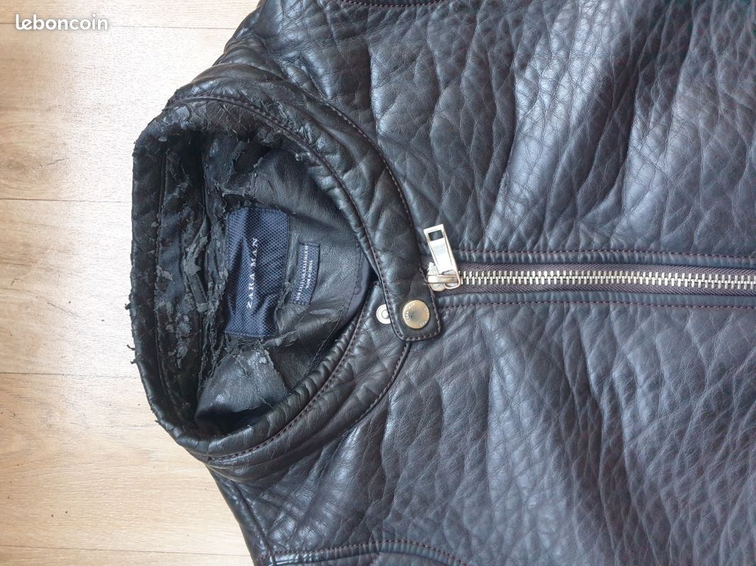 HOT Veste Simili Cuir Homme Zara Veste Zara Simili Cuir Marron