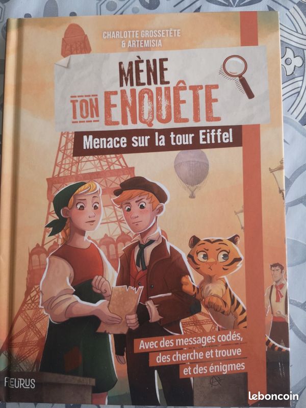 Romain "Mène ton enquête-menace sur la tour Eiffe'" Dès 8 ans (image 1)