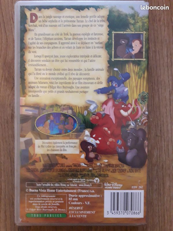 Cassette VHS Tarzan (image 3)