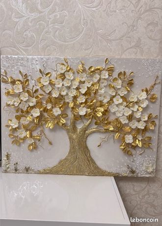 Moderne Impression sur Verre Fleurs Botanique Ancien Image