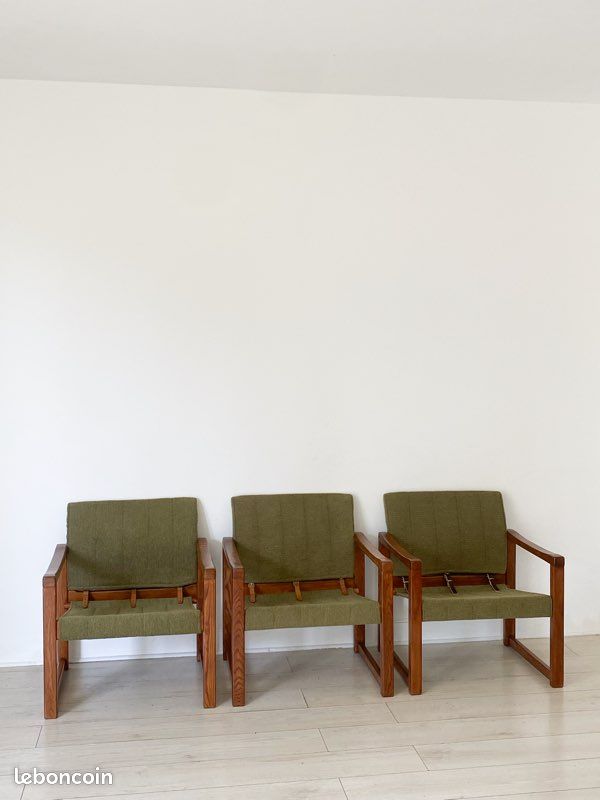 3 fauteuils Diana IKEA