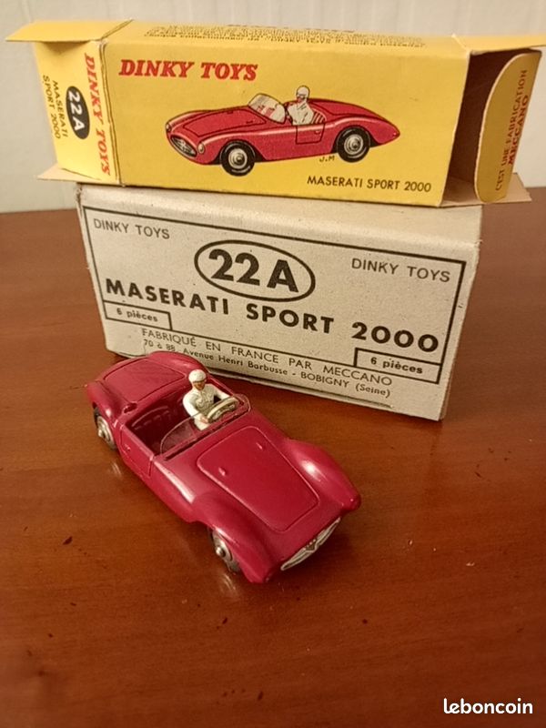 DINKY TOYS MASERATI Sport 2000 Mod. 22 A - 1:43 With Original Box EUR 29,00 - IT