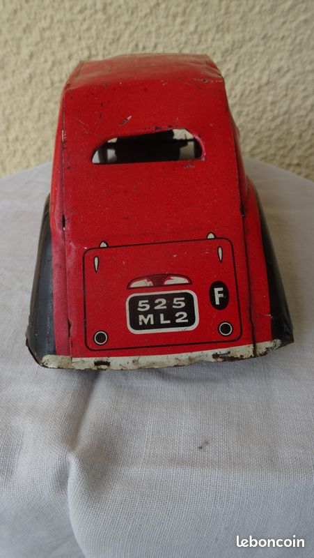 Ancienne Voiture De Course En Tôle Martin Larnaude 1920 – Jouet Mécanique France