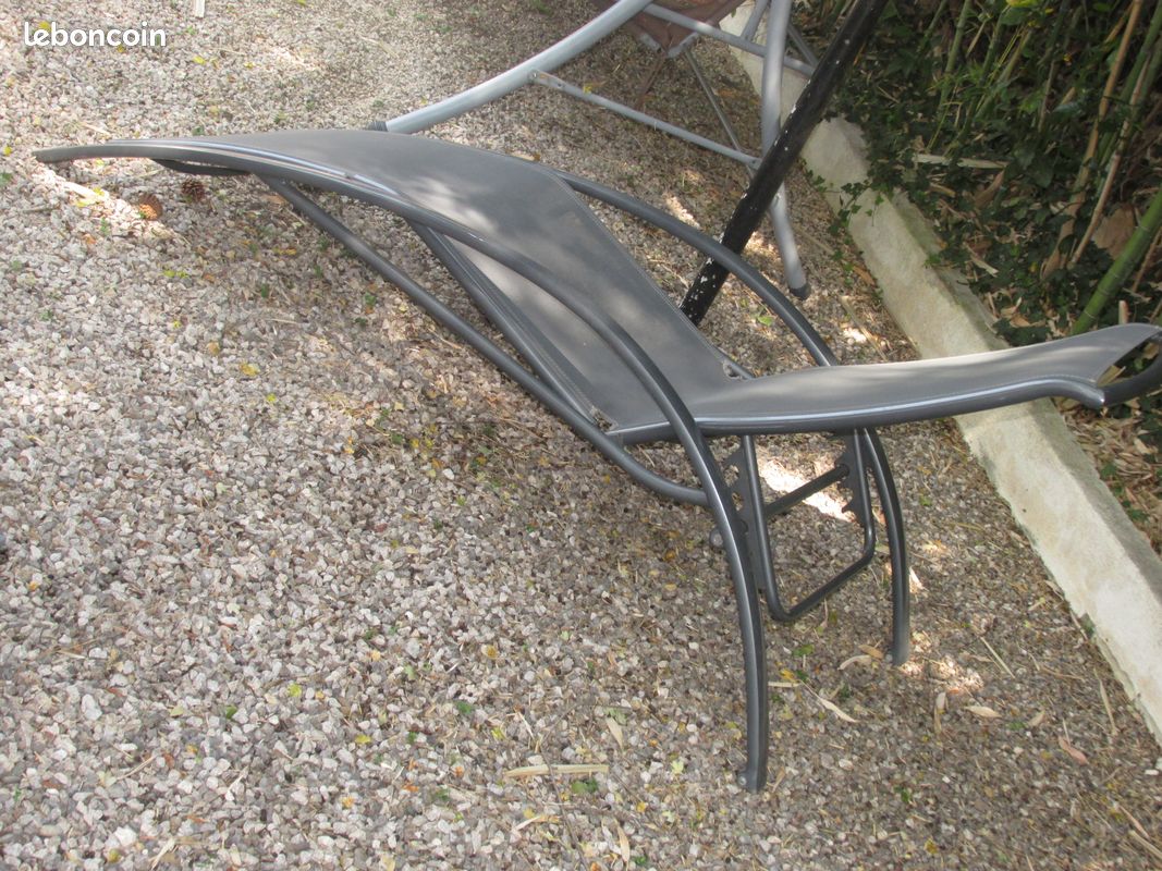 Bain de soleil / transat / chaise longue / siège de jardin (image 2)
