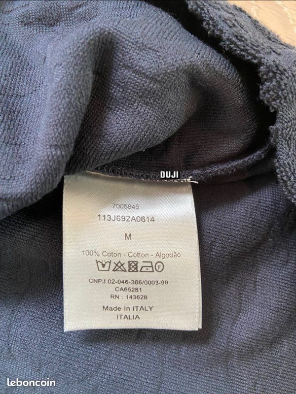T shirt Dior oblique bleu (image 5)