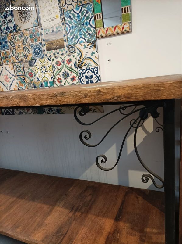 Table en bois de palmier - pièce unique (image 6)