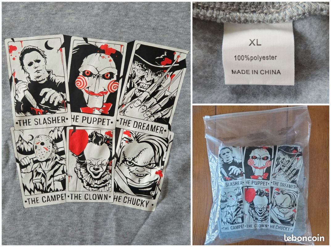 Sweat personnages de film d'horreur (image 2)
