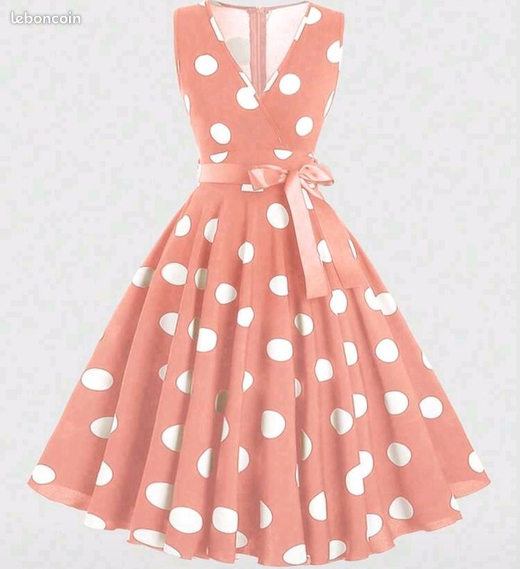 Années 50 Robe Pin Up Shein Robe Pin-Up Rose – Le Kit Complet Pour