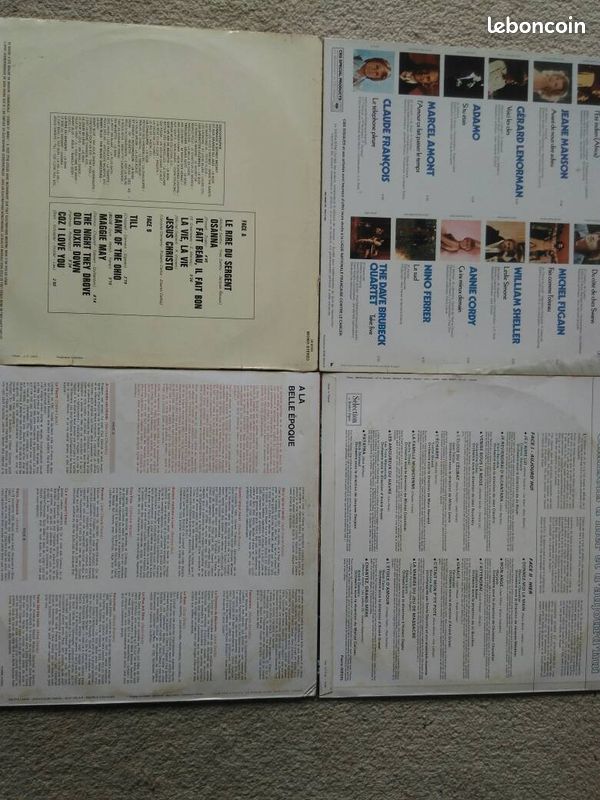 Lot de 4 vinyles 33 T chansons rétro (image 2)