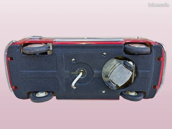 ANCIEN RARE JOUET bus tôle toit ouvrant coulissant Gunthermann W. Germany 1950 EUR 230,00