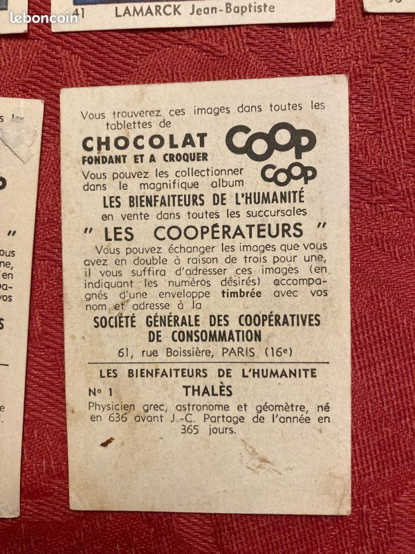 Lot de vignettes “les bienfaiteurs de l’humanité “ (image 5)