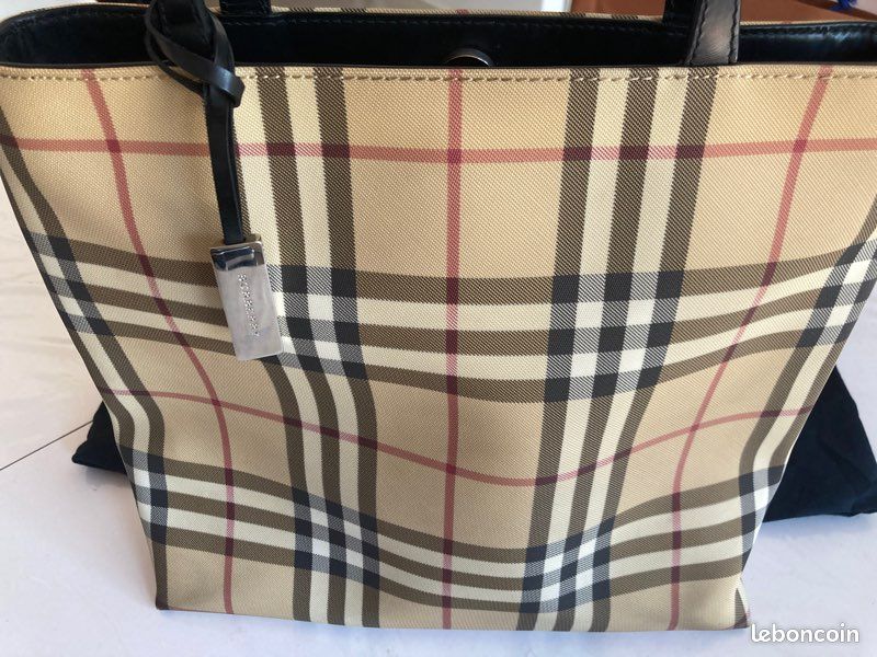 Sac toile enduite tartan Burberry (image 1)