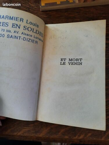 [Livre] a saint moore Et mort le venin spécial police - Etat correct (image 2)