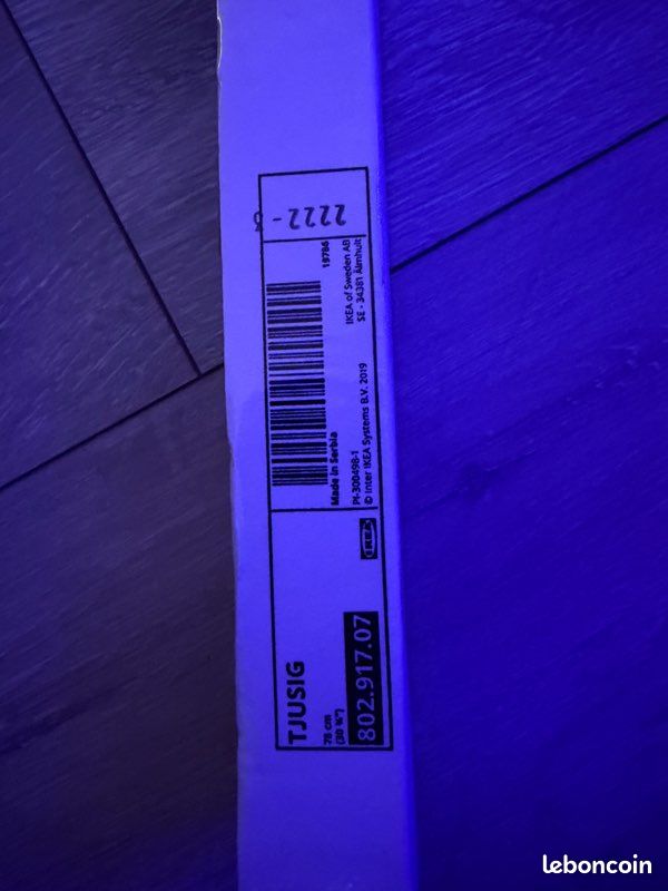 Porte manteau IKEA neuf (TJUSIG, patère, noir, 78cm) (image 5)