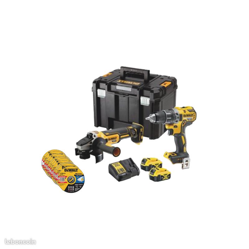 Kit 2 outils XR 18V 5Ah Lion Brushless (image 1)