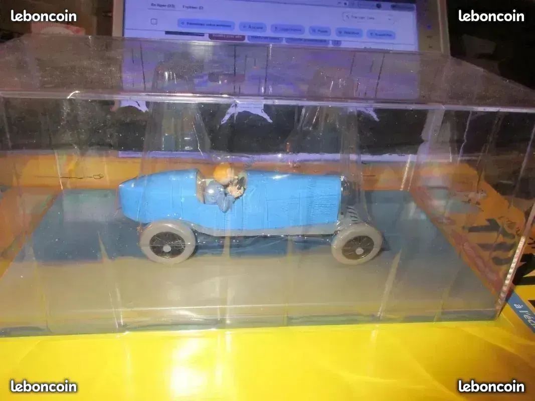 Voiture Miniature Tintin 1/24 - La 2CV Cassée - Collection Hachette N°11 - Occasion