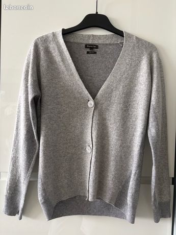 Pull Massimo Dutti - coton et cachemire- couleur gris - taille S - Vêtements