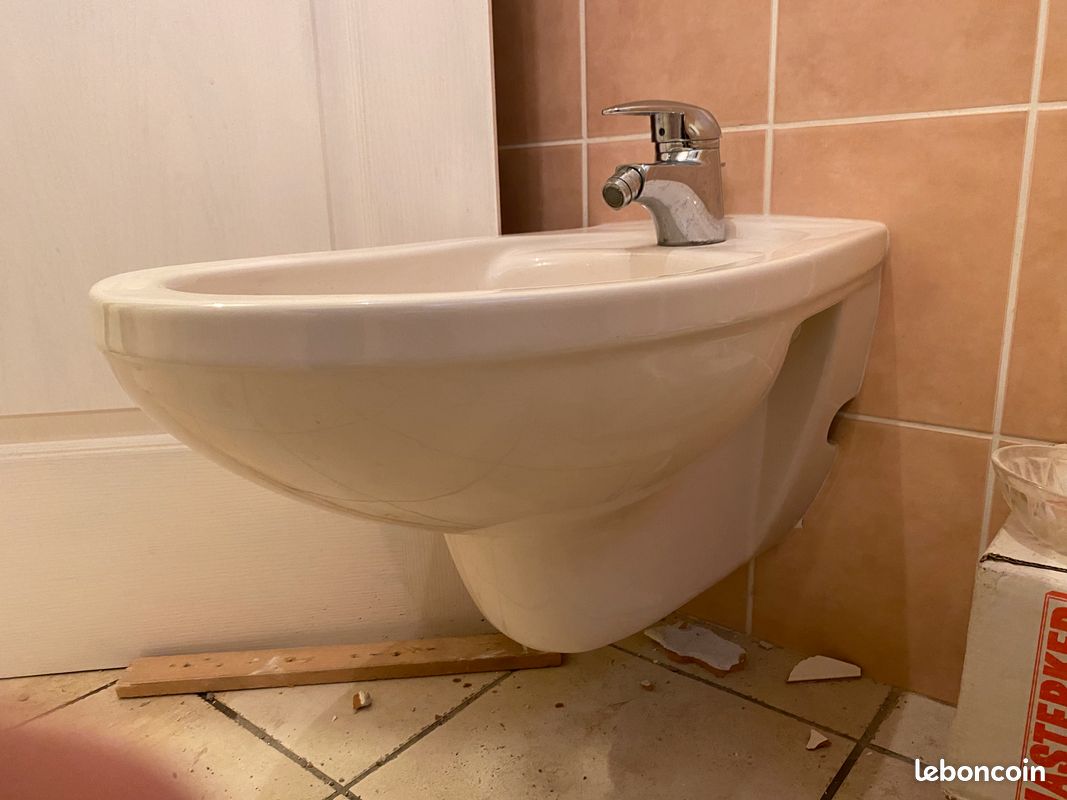 Bidet suspendu Saumon pâle (image 2)
