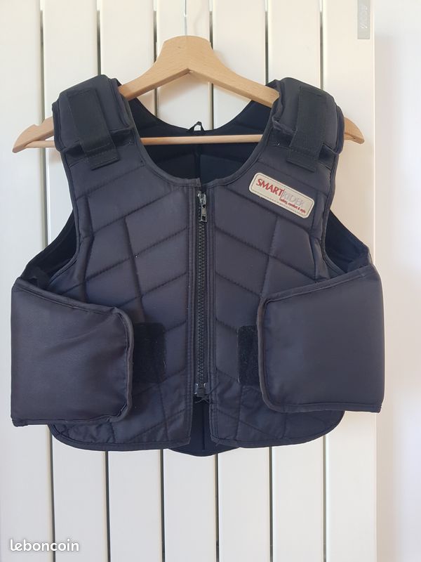 Gilet de protection équitation Enfant - SMARTRIDER noir (image 1)