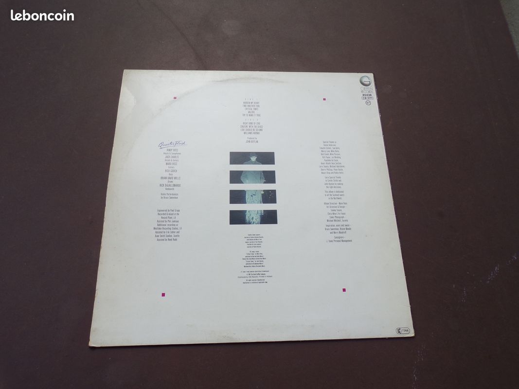 Vinyle 33t quater flash 1981 harden my heart avec sticker rare (image 2)