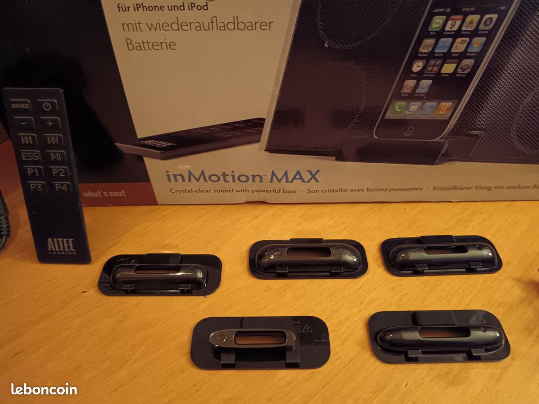 Altec Lansing IMT702 Inmotion MAX Sistema de Altavoces para iPod y iPhone (Negro
