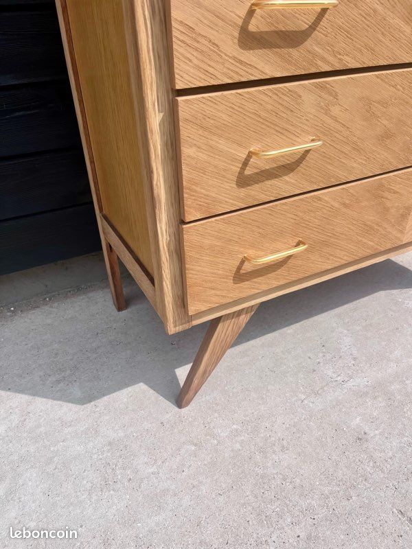 Commode vintage pieds compas (image 3)