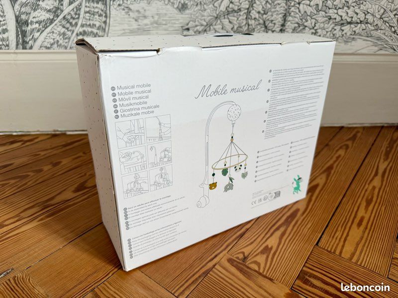 Coffret mobile musical HANOÏ - vert/multicolor, Chambre et rangement Coffret mobile musical HANOÏ - vert/multicolor, Chambre et rangement
