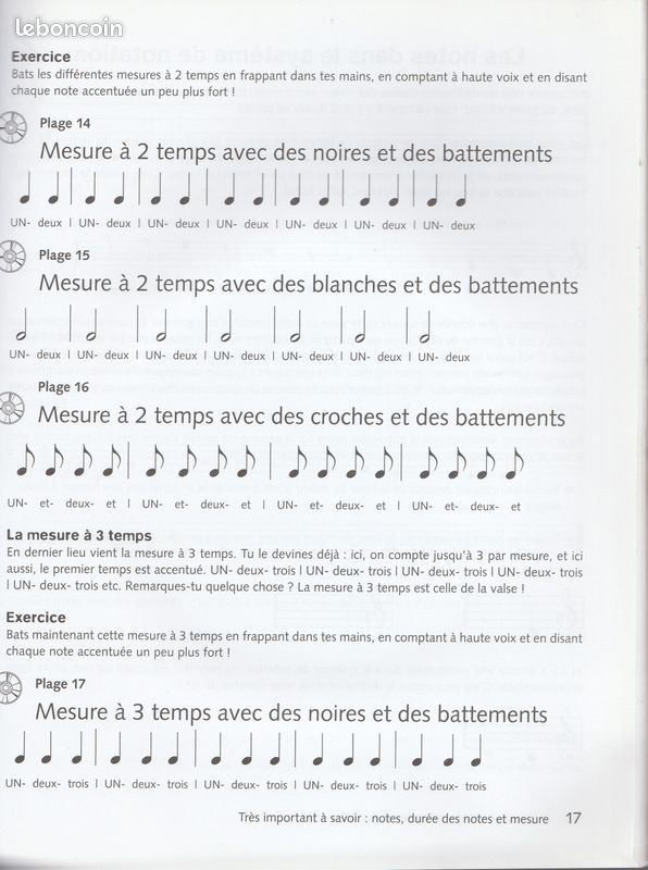 Livre methode de flute a bec pour enfants avec cd 80 exercices et morceaux musicaux (image 2)