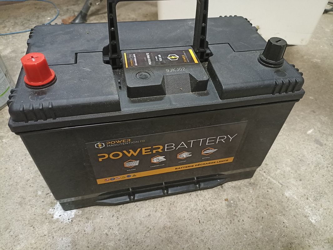 Batterie décharge lente power battery 12v 100ah - Équipement caravaning
