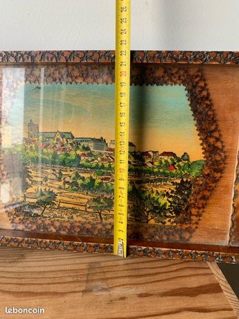 PLATEAU ANCIEN EN bois signé Boli Nancy EUR 40,00 - FR
