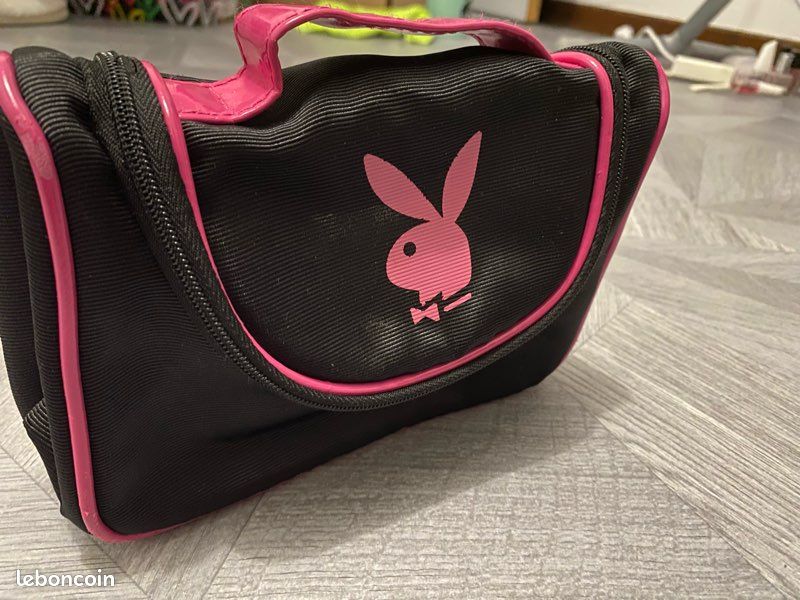 Trousse Tube Playboy Rose Vintage - Pochette à Crayons PVC - Occasion
