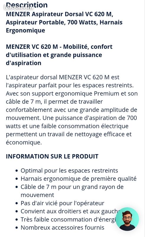 Aspirateur dorsal (image 4)
