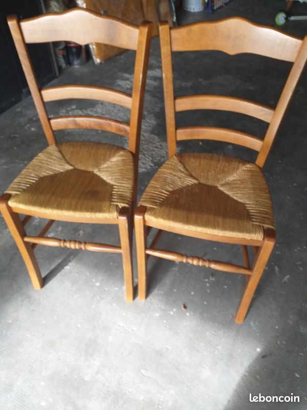 Chaises Hêtre et Paille (image 1)