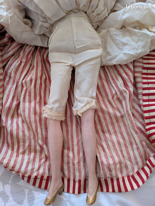 Poupée Ancienne De Salon / Boudoir – Vers 1920 – À Restaurer – Peinte à La Main – Pièce Rare