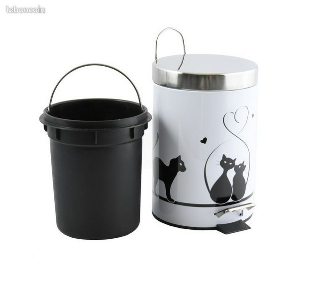 Poubelle à pédale Inox 20 litres - État neuf (image 2)