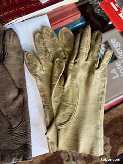 Lot de 11 paires de gants occasions et neufs chevreau ou agneau T.6 (image 12)