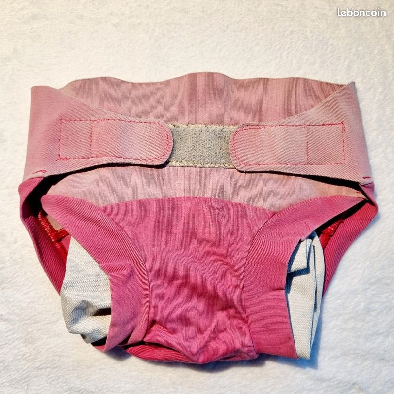 Couche lavable Hamac Paris (scratchs latéraux neufs) : Taille M - rouge (image 1)