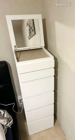 Meuble commode 2 tiroirs MALM blanc IKEA - Ameublement Meuble commode 2 tiroirs MALM blanc IKEA - Ameublement