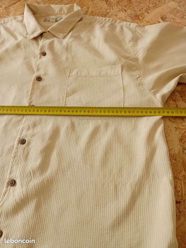 Chemise Vintage manches courtes Tommy Bahama, 100% soie (image 4)