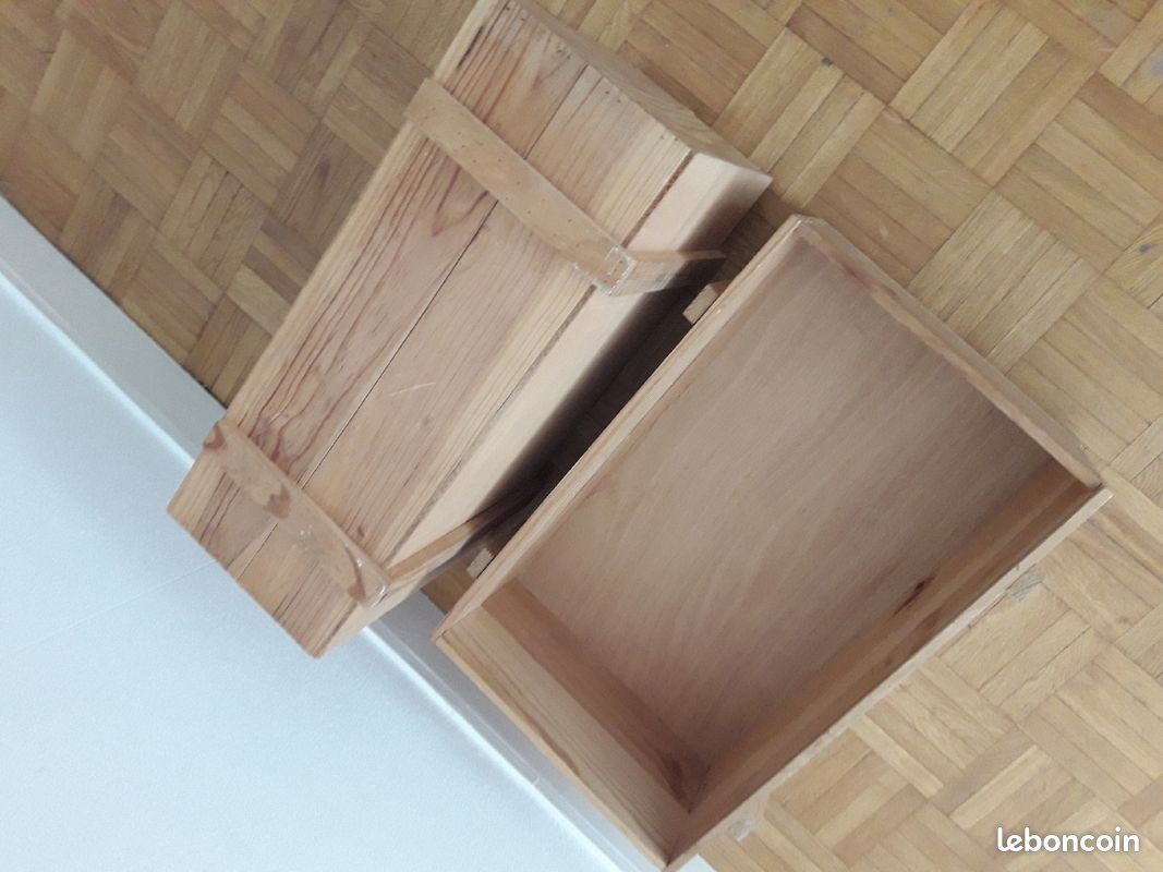 1 lot de 2 caisses en bois (image 3)